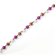 Handarbeit rund Glasperlenketten Perlen für Halsketten Armbänder machen AJEW-JB00065-02-2