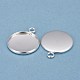 304 Stainless Steel Pendant Cabochon Settings STAS-F191-14S-G-2