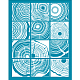 Olycraft 4x5 pollice stencil di argilla venatura del legno modello schermo di seta per argilla polimerica piazza ceppo di albero schermo di seta stencil maglia di trasferimento stencil pianta maglia stencil per argilla polimerica creazione di gioielli DIY-WH0341-280-1
