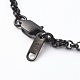 Bracelets avec chaîne rolo en 304 acier inoxydable BJEW-JB06447-02-5