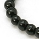 4 mm nero opaco perle di vetro tonde trefoli perline spacer X-GR4mm27Y-1
