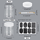 Прозрачные пластиковые контейнеры для бусинок для домашних животных CON-PH0002-19A-2