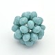 Imitation Jade Glass Round Woven Beads GLAA-A034-6mm-B01-1