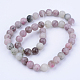 Natural Lilac Jade Beads Strands G-Q462-8mm-29-2