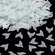 プラスチックスパンコールビーズ  マットなスタイル  縫製工芸品の装飾  魚の尾  淡いターコイズ  10x9x0.4mm PVC-R024-12A-1