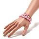 Handmade Polymer Clay Heishi Beads Stretch Bracelets Set BJEW-JB07406-03-7