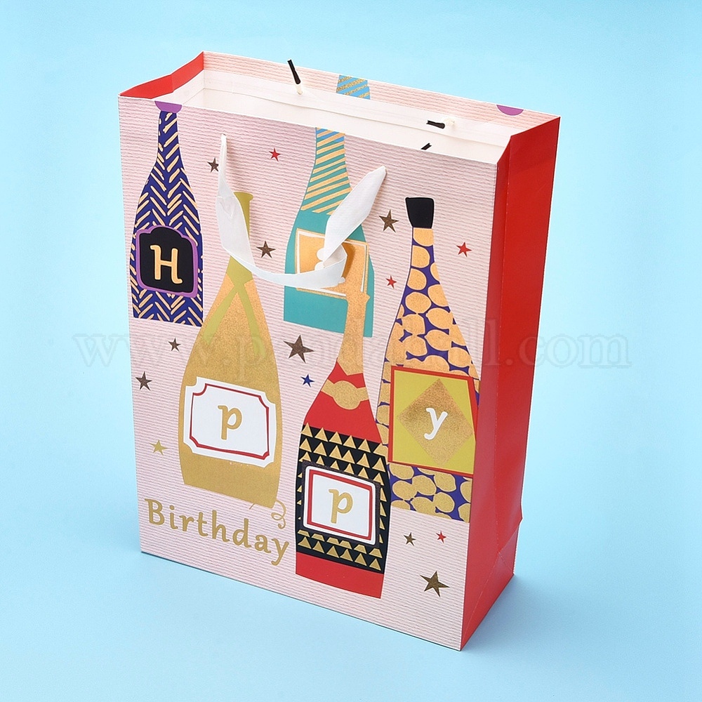 Joyeux Anniversaire Cadeau Cadeau Sacs En Papier En Gros Pour Creation De Bijoux Fr Pandahall Com