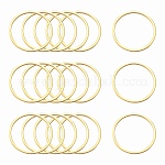 Ionenplattierung (ip) 304 Verbindungsring aus Edelstahl, Nickelfrei, runden Ring, golden, 10x0.8 mm