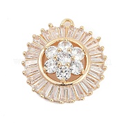 Кубический цирконий из латуни со стеклянными подвесками KK-Q026-15G