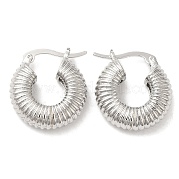 Круглые серьги-кольца из латуни для женщин EJEW-K247-03P