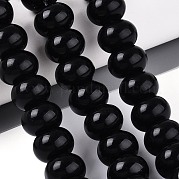 Природные обсидиана бисер нитей G-T144-33