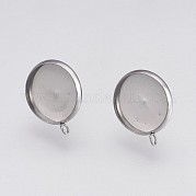Серьги-гвоздики из нержавеющей стали 202 STAS-I088-D-02P