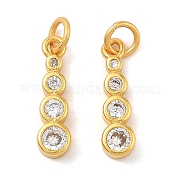 Латунные микро проложить кубического циркония подвески KK-K364-43G