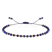 Плетеные браслеты из бусин натурального лазурита для женщин AI9762-15