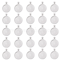 Aluminium-Anhänger Fassungen für Cabochons&nbsp;PALLOY-YW0001-69S