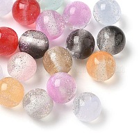 Perline in resina bicolore&nbsp;RESI-Q025-02A