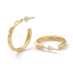 Серьги-кольца из латуни EJEW-A056-17G