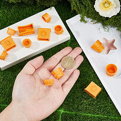 14 шт. 7 миниатюрных украшения для цветочных горшков из смолы&nbsp;AJEW-FH0007-26