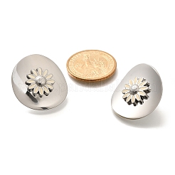 Серьги-гвоздики из нержавеющей стали 304 EJEW-H146-02P