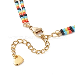 Стекло бисер ссылаются браслеты&nbsp;BJEW-MZ00148-03