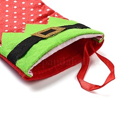 クリスマスストッキングフェルト布と鉄のペンダント装飾  クリスマスツリーの吊り下げ飾り用  レッド  244~249x145~148x5~6mm&nbsp;DJEW-K027-01A-01