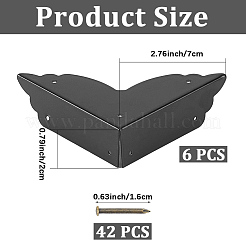 6 шт. железный защитный уголок для корпусной мебели&nbsp;FIND-CP0003-43B