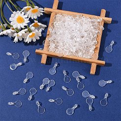 500 шт. пластиковые плоские накладные скобы с клеевым слоем&nbsp;KY-YW0002-14