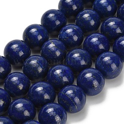 Нитки бусины из натурального ляписа-лазури G-L642-B05-12mm