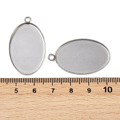 Подвеска-кабошон из нержавеющей стали 304 STAS-K148-03