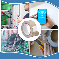 Cinta adhesiva de fibra de vidrio conductora&nbsp;AJEW-WH0039-47C