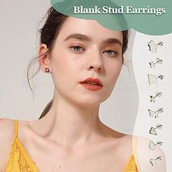 160 шт. 8 стиля сережек-гвоздиков из нержавеющей стали 304 STAS-DC0014-79