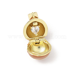 Баскетбольные латунные эмалевые медальоны-подвески KK-B141-07G