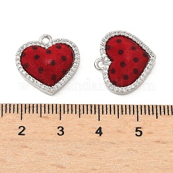 Ottone micro spianare pendenti zirconi&nbsp;KK-C158-03A-P