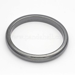 磁気合成ヘマタイトの腕輪  ヘマタイト  57~62mm&nbsp;BJEW-N288-01