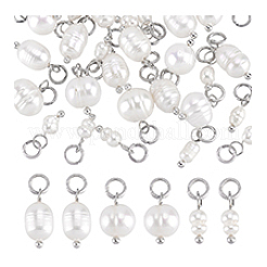 30шт 3 стиля подвески из натурального культивированного пресноводного жемчуга&nbsp;PALLOY-PH01889