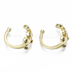 Серьги-манжеты из циркония EJEW-S201-235B-G-NR