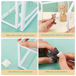 Абс-пластик с прозрачной стеклянной витриной для минифигурок ODIS-OC0001-68