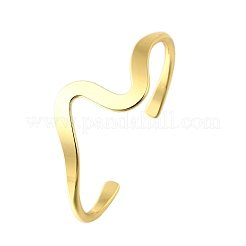 Латунь манжеты браслеты для женщин&nbsp;BJEW-F498-06G