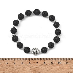 Pulseras elásticas de roca volcánica natural&nbsp;BJEW-JB13819
