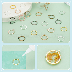 168 шт. подвески из двухцветного сплава с открытой задней частью FIND-PH0018-77