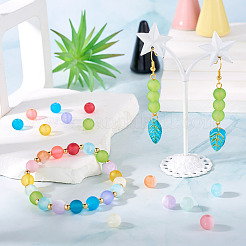 280шт 14 цвета прозрачные стеклянные бусины нити GLAA-TA0012-34