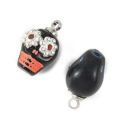Anhänger aus undurchsichtigem Acryl und Legierung&nbsp;PALLOY-JF05969-01