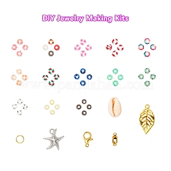 2600шт диск / плоские круглые бусины из полимерной глины DIY-YW0003-03