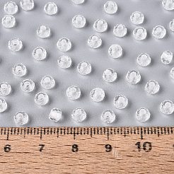 Cuentas de vidrio transparente de grado A de FGB&nbsp;SEED-Q040-03A-12