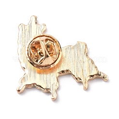 Alpaga avec broche en émail chapeau de noël&nbsp;ENAM-K021-08