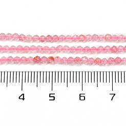Природного кварца клубники нитей бисера G-C181-B01-01