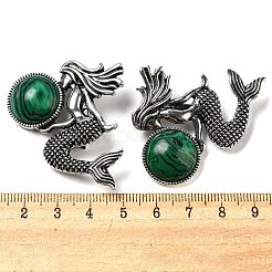 Broche sirène en alliage&nbsp;JEWB-C026-02E-AS