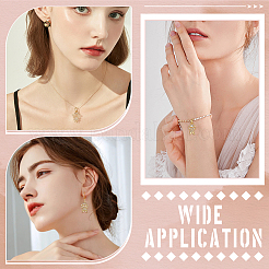 12шт 12 стиля латунные микро проложить прозрачные кубические циркониевые подвески ZIRC-WR0001-07