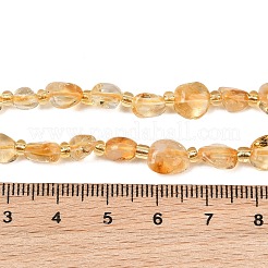 Fili di perle di citrino naturale riscaldate&nbsp;GG-CBA3A44-C04-01