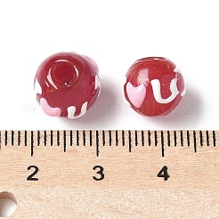 Эмалевые бусины ручной работы в технике лэмпворк BLOW-D300-05B